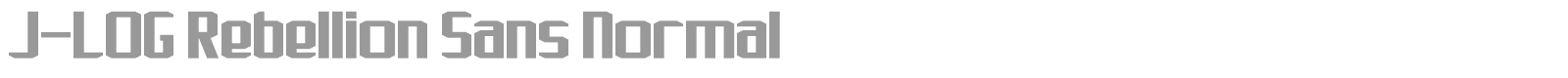 J-LOG Rebellion Sans font preview